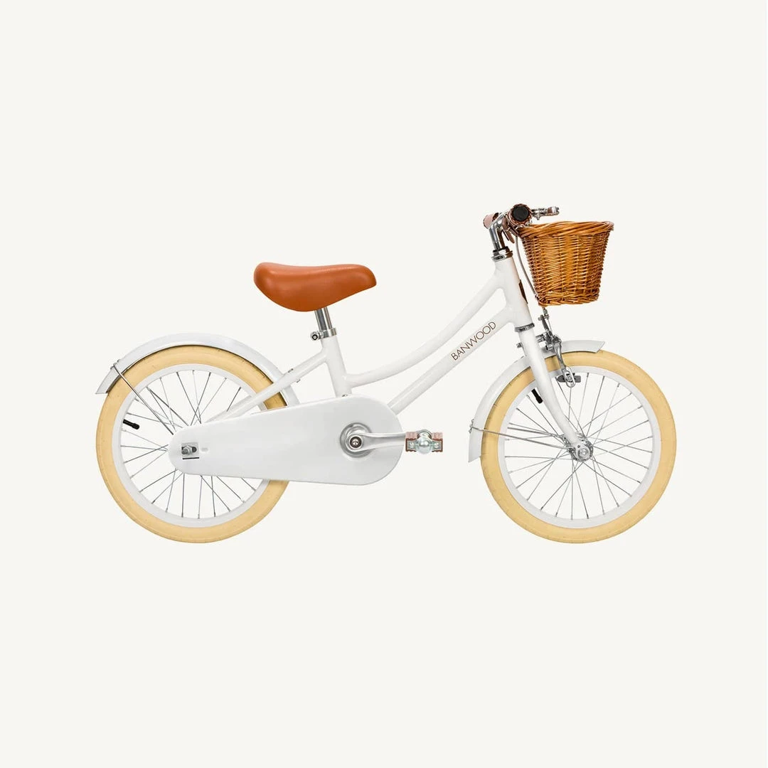 Banwood Classic Pedal Bicycle - White Bikes & Trikes 1 Banwood Classic Pedal Bicycle - White Bikes & Trikes