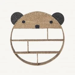 Bloomingville - Bear Bookcase In Natural Bankuan Grass Furniture & Storage