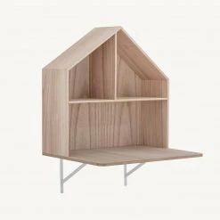 Bloomingville - Lai Wooden Wall Shelf With Desk
