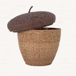 Bloomingville - Finus Acorn Basket In Seagrass