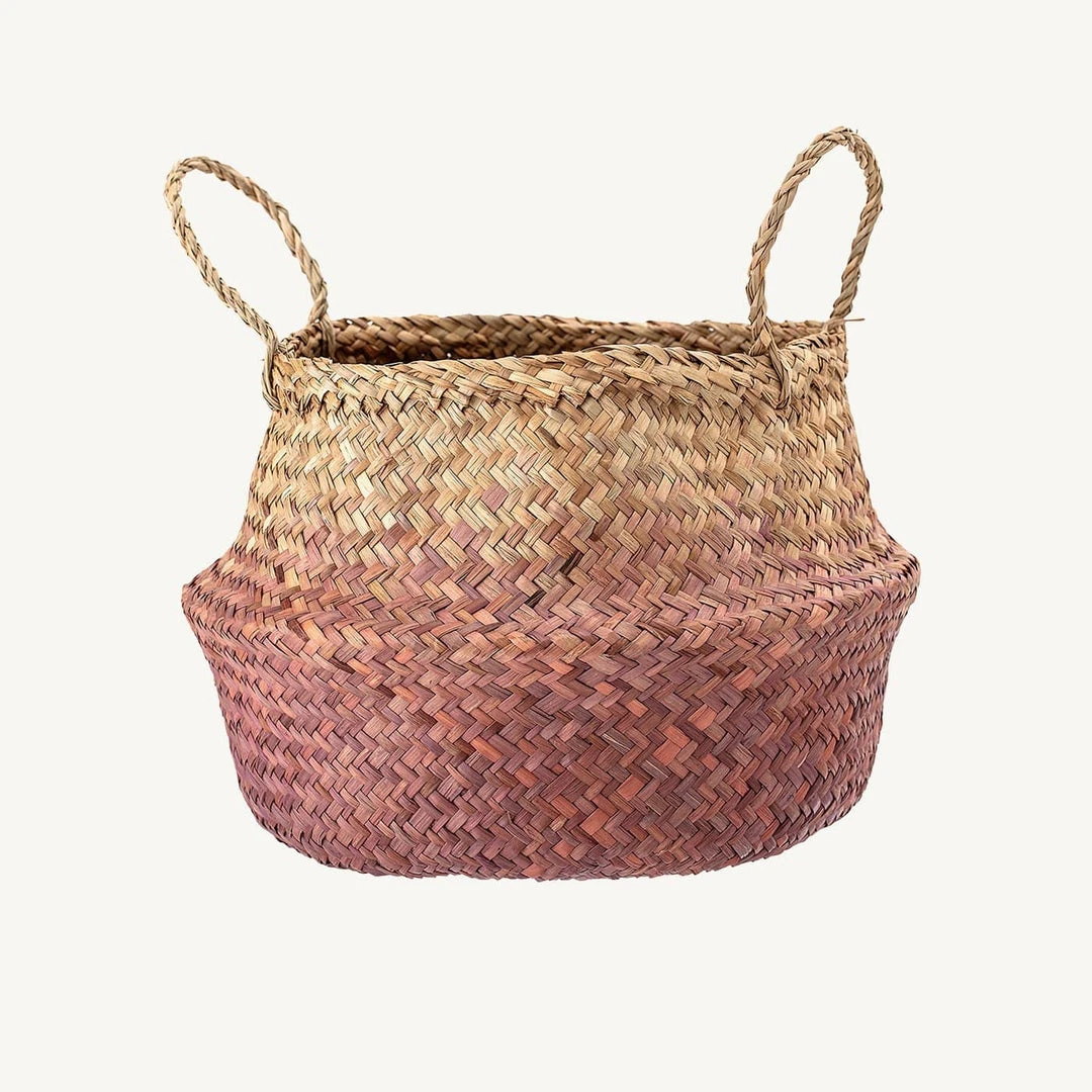 Bloomingville - Seagrass Storage Basket Rose 1 Bloomingville - Seagrass Storage Basket Rose