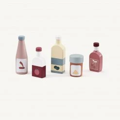 Kids Concept Kid's Concept - KID'S HUB Wooden Toy Condiment Bottle Set