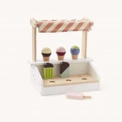 Kids Concept Kid's Concept - KID'S HUB Ice Cream Stand With 6 Ice Creams Cones And Ice Lollies Sale