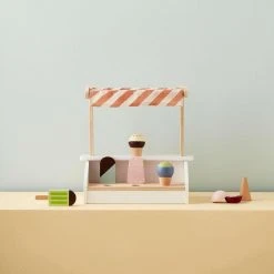 Kids Concept Kid's Concept - KID'S HUB Ice Cream Stand With 6 Ice Creams Cones And Ice Lollies Sale