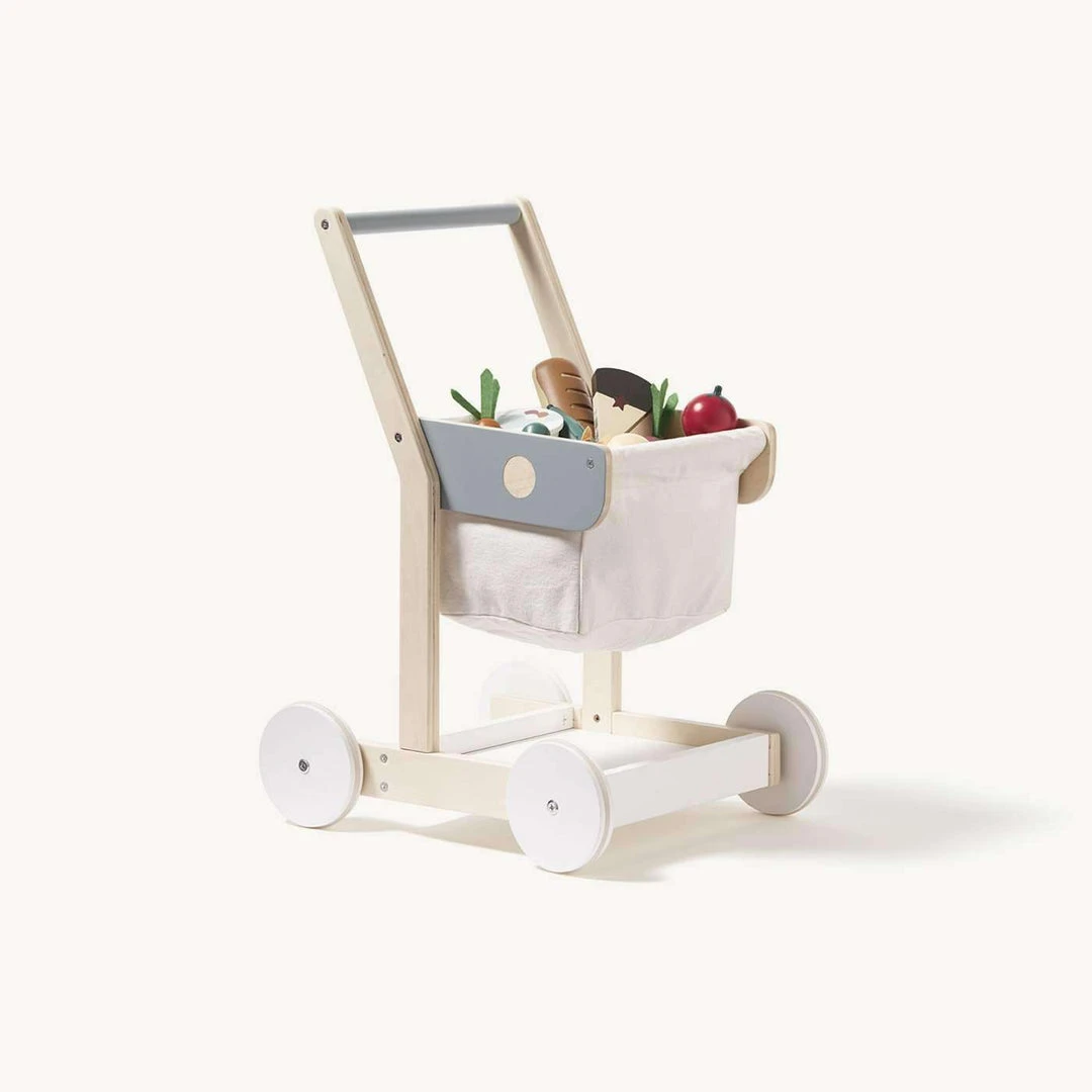 Kids Concept Pretend Play Kid's Concept - KID'S HUB Toy Shopping Trolley 1 Kids Concept Pretend Play Kid's Concept - KID'S HUB Toy Shopping Trolley