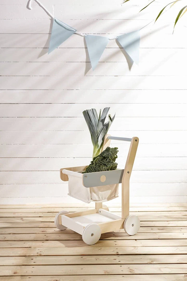 Kids Concept Pretend Play Kid's Concept - KID'S HUB Toy Shopping Trolley 3 Kids Concept Pretend Play Kid's Concept - KID'S HUB Toy Shopping Trolley