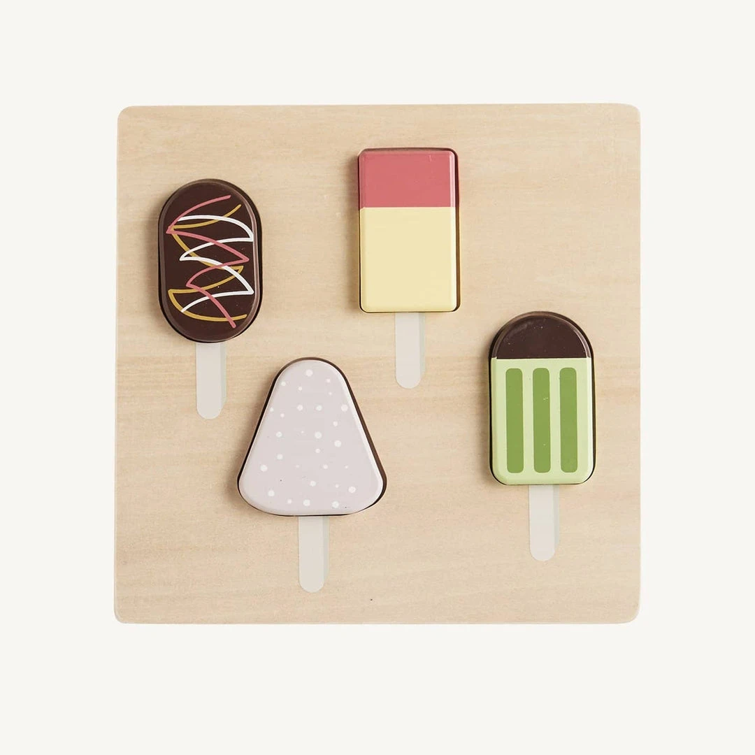 Kids Concept Kid's Concept - KID'S HUB Wooden Ice Cream Puzzle Sale 1 Kids Concept Kid's Concept - KID'S HUB Wooden Ice Cream Puzzle Sale