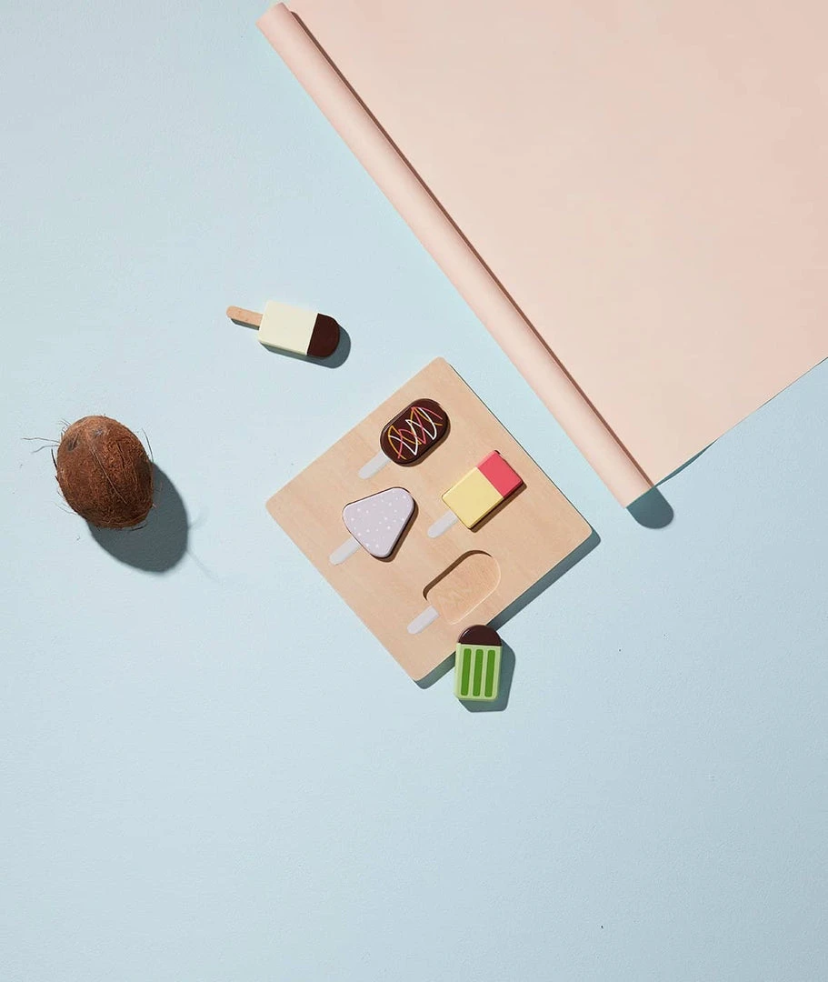 Kids Concept Kid's Concept - KID'S HUB Wooden Ice Cream Puzzle Sale 2 Kids Concept Kid's Concept - KID'S HUB Wooden Ice Cream Puzzle Sale