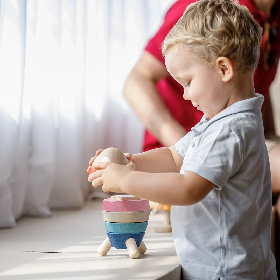 Plan Toys - Stacking Rocket Orchard Series Sale 2 Plan Toys - Stacking Rocket Orchard Series Sale