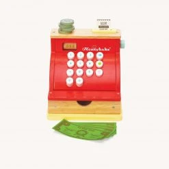 Pretend Play Le Toy Van - Red Honeybake Wooden Cash Register 10 Pretend Play Le Toy Van - Red Honeybake Wooden Cash Register