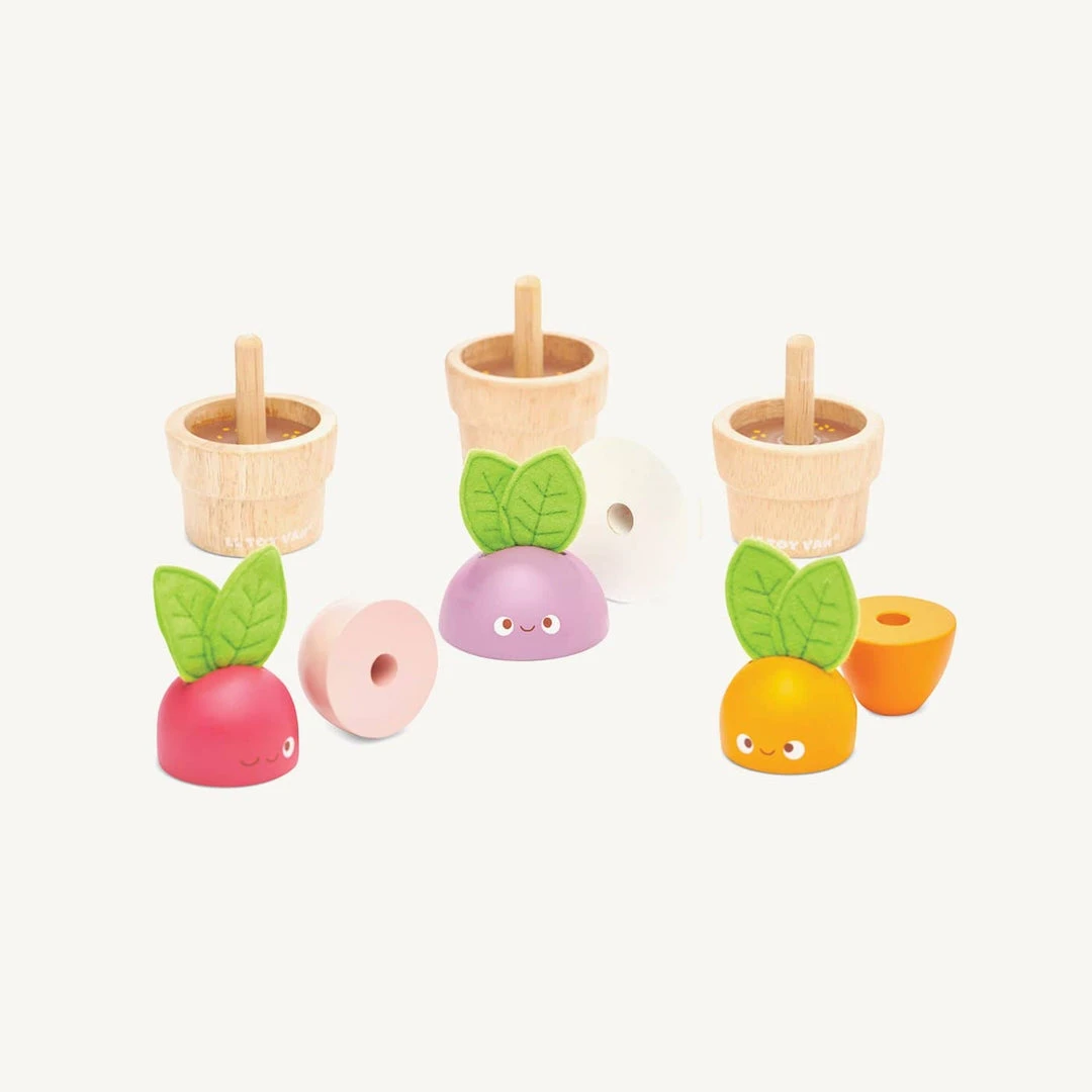 Sale Le Toy Van - Petilou Wooden 'Stacking Veggies' 5 Sale Le Toy Van - Petilou Wooden 'Stacking Veggies'