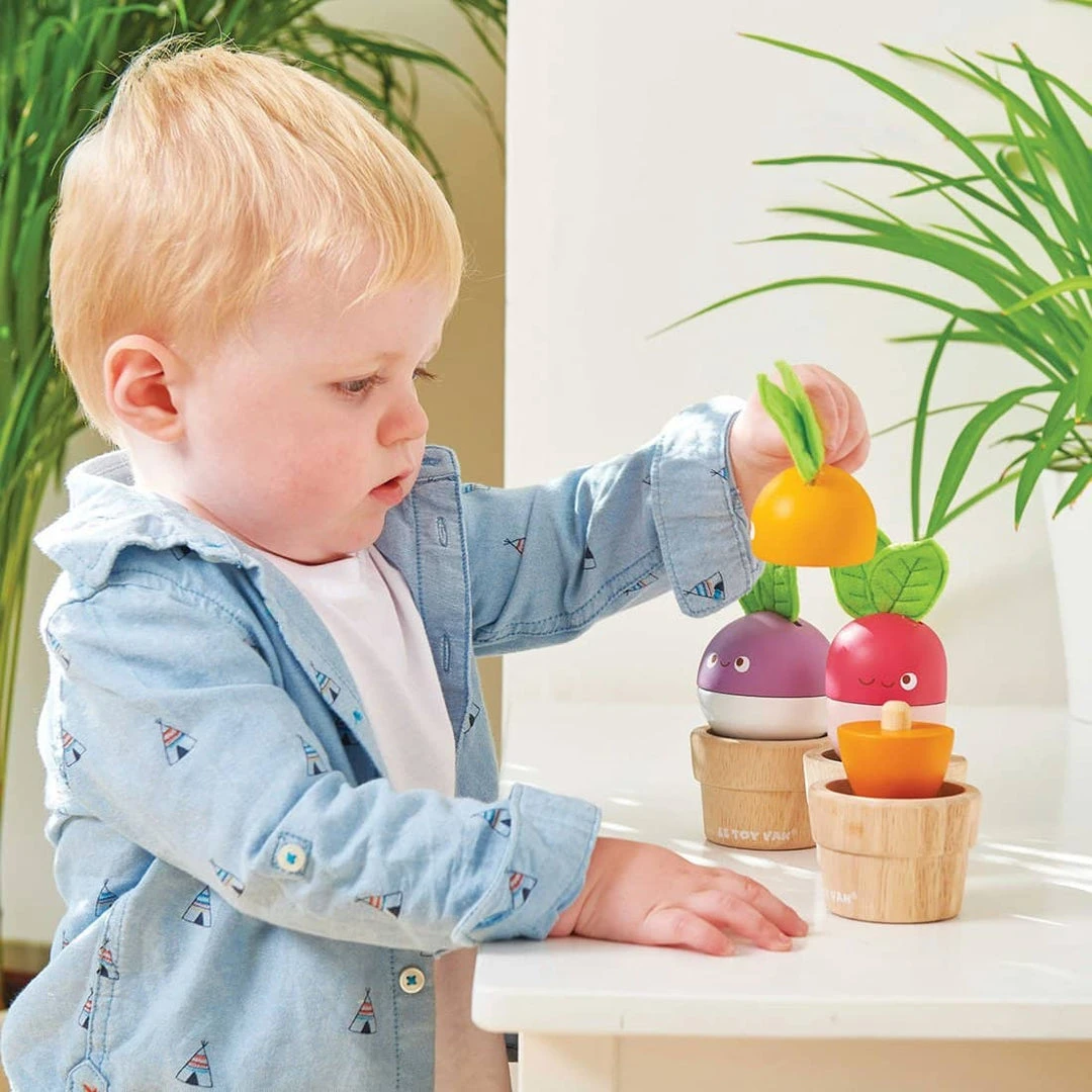 Sale Le Toy Van - Petilou Wooden 'Stacking Veggies' 2 Sale Le Toy Van - Petilou Wooden 'Stacking Veggies'