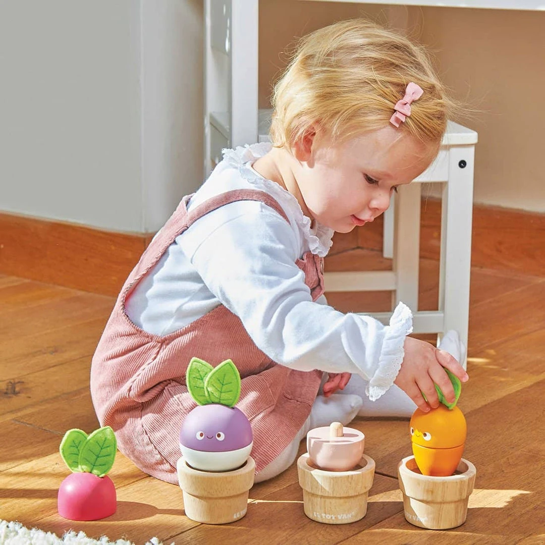 Sale Le Toy Van - Petilou Wooden 'Stacking Veggies' 4 Sale Le Toy Van - Petilou Wooden 'Stacking Veggies'
