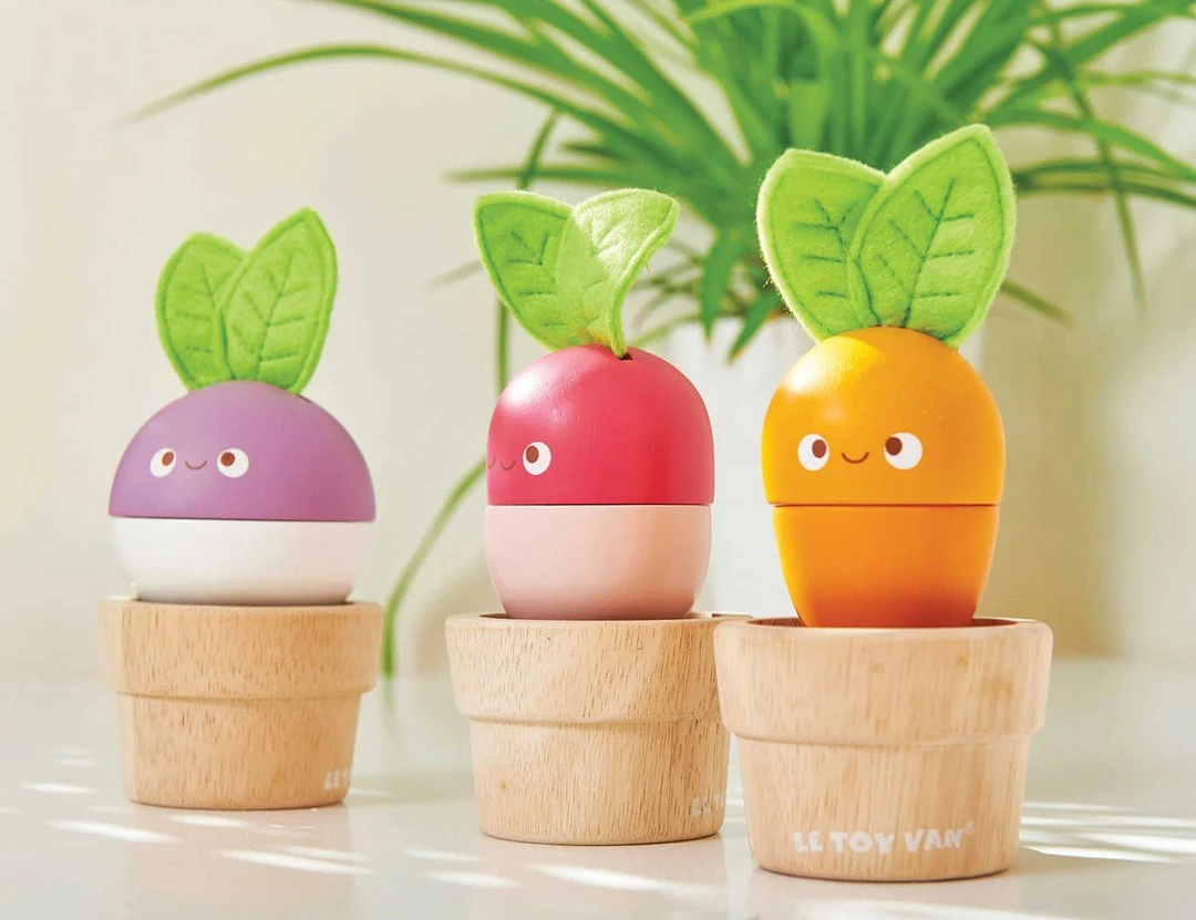 Sale Le Toy Van - Petilou Wooden 'Stacking Veggies' 6 Sale Le Toy Van - Petilou Wooden 'Stacking Veggies'