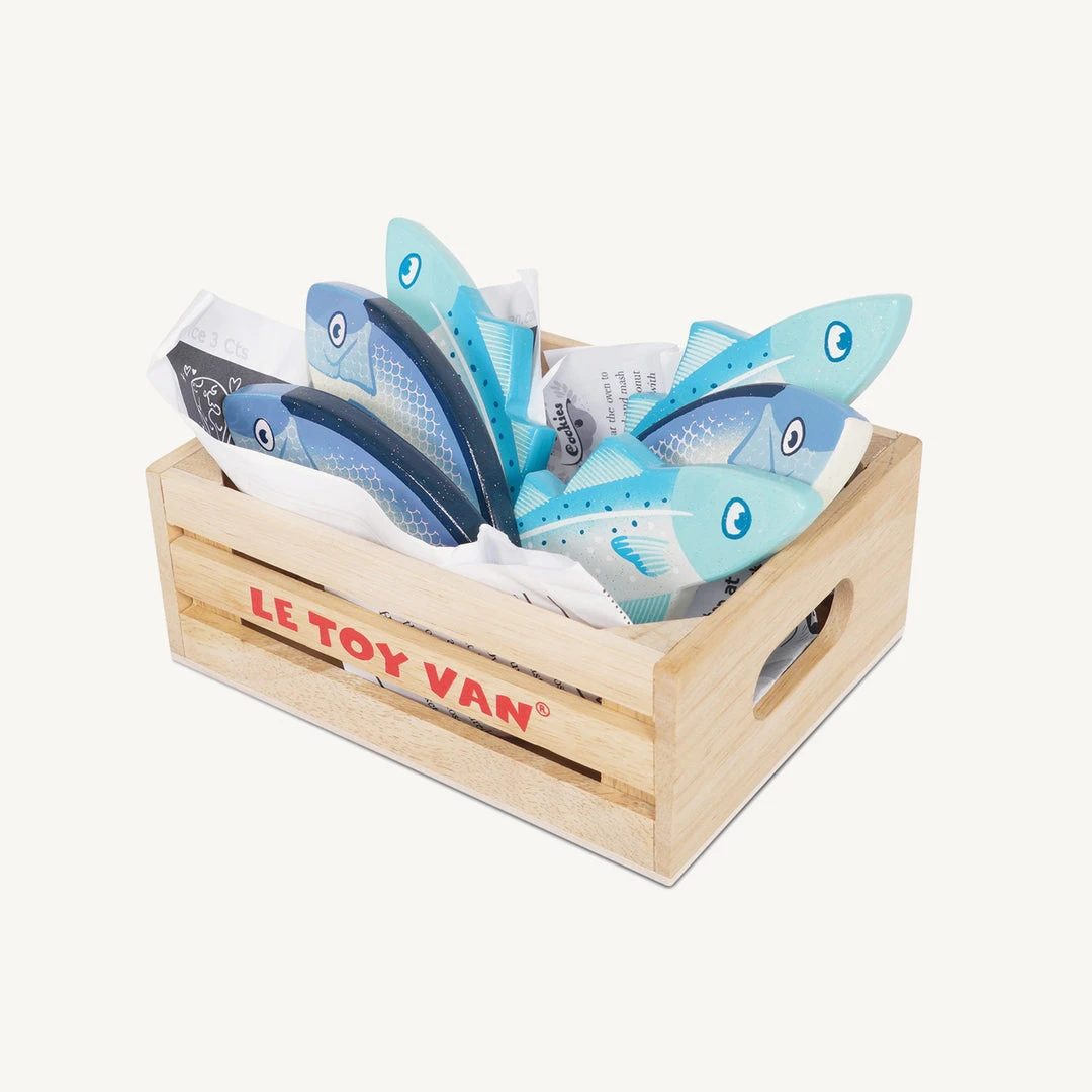 Le Toy Van - Honeybee Market Wooden Fresh Fish Crate 1 Le Toy Van - Honeybee Market Wooden Fresh Fish Crate