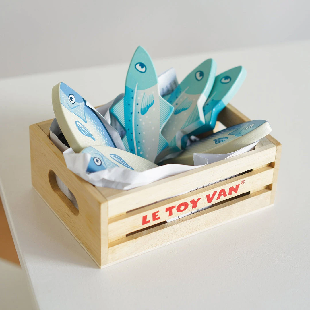 Le Toy Van - Honeybee Market Wooden Fresh Fish Crate 3 Le Toy Van - Honeybee Market Wooden Fresh Fish Crate