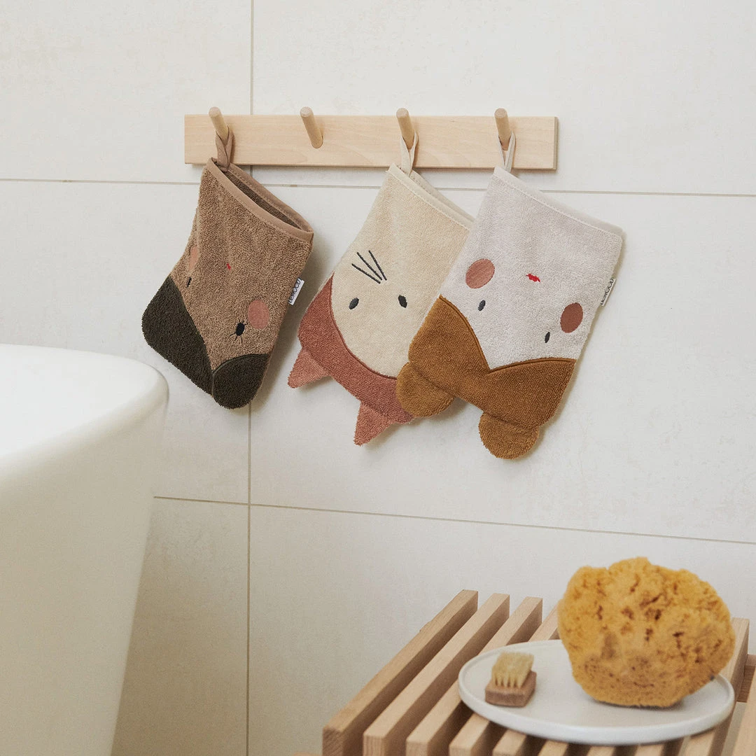 Liewood - Sylvester Washcloths 3 Pack - Doll / Sandy Mix Sale 2 Liewood - Sylvester Washcloths 3 Pack - Doll / Sandy Mix Sale