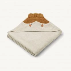 Bath Time Liewood - Augusta Hooded Junior Towel - Doll / Sandy