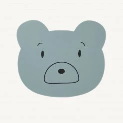 Sale Liewood - Aura Placemat - Mr Bear Blue Fog