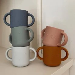 Liewood - Gene Silicone Cup 2 Pack - Cat Dark Rose