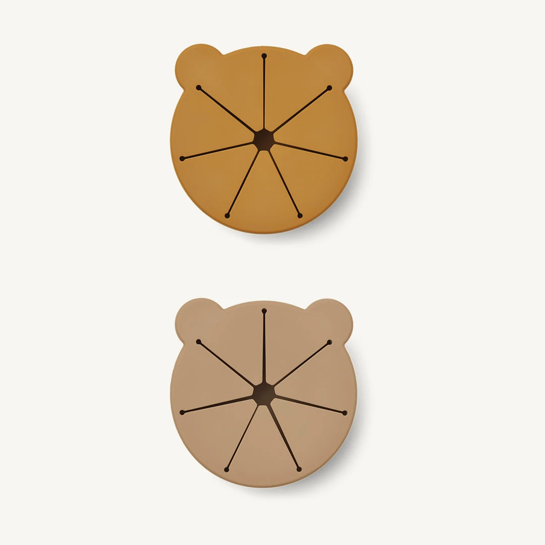 Liewood - Kelly Snack Cup - 2 Pack - Golden Caramel Oat Mix 1 Liewood - Kelly Snack Cup - 2 Pack - Golden Caramel Oat Mix