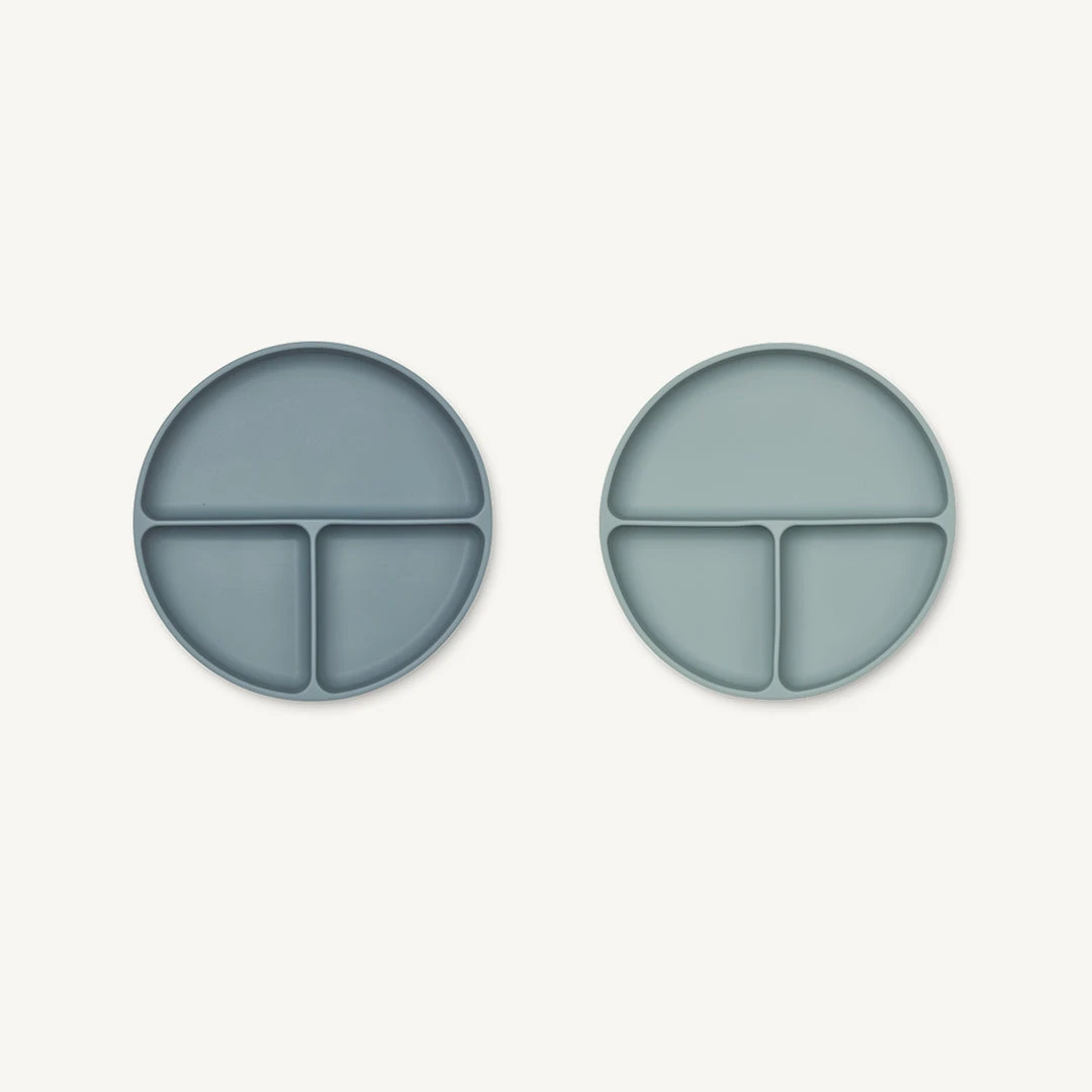 Sale Liewood - Harvey Divider Plate 2-Pack - Whale Blue Mix 1 Sale Liewood - Harvey Divider Plate 2-Pack - Whale Blue Mix