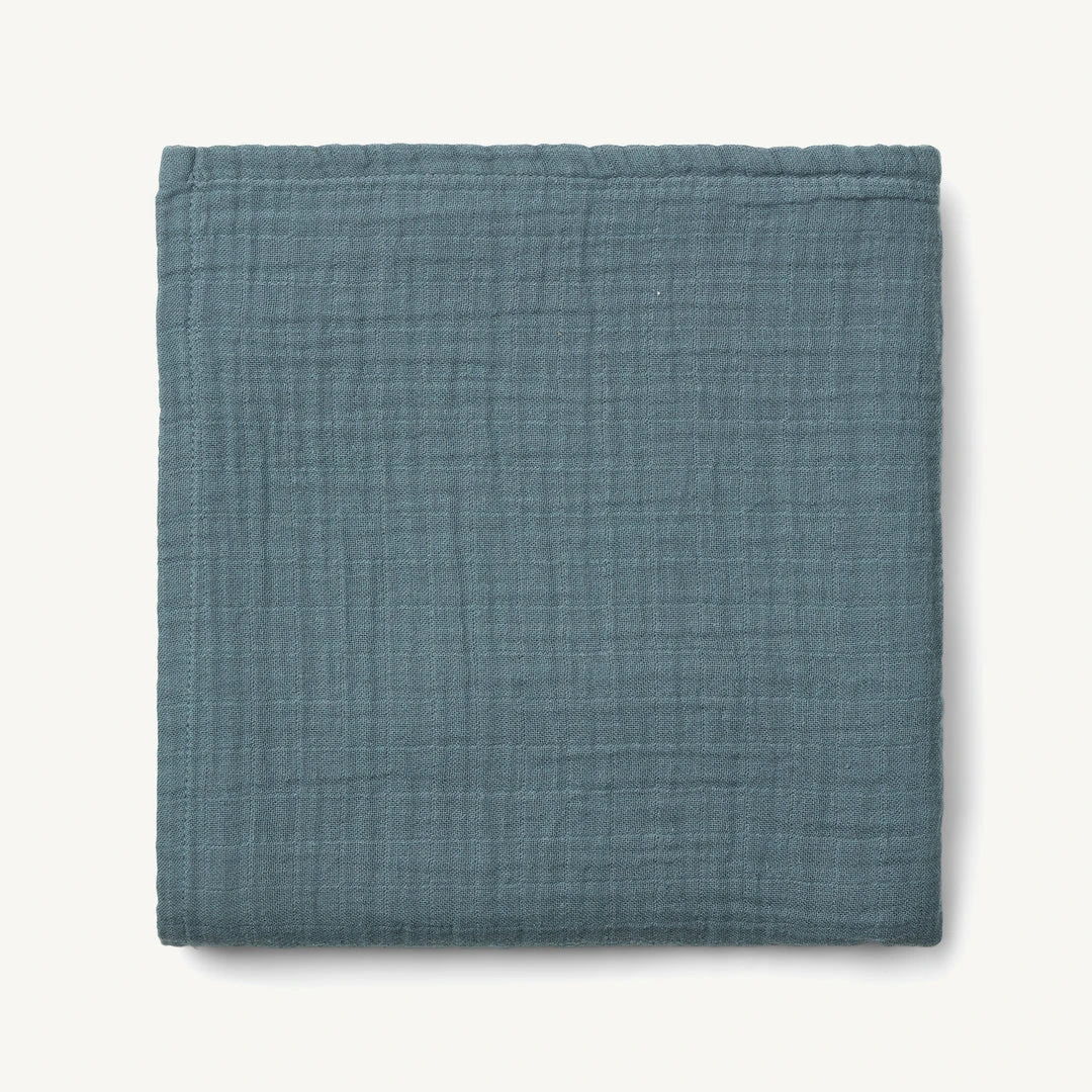 Liewood - Ben Organic Cotton Muslin Swaddle Solid - Whale Blue Sale 1 Liewood - Ben Organic Cotton Muslin Swaddle Solid - Whale Blue Sale