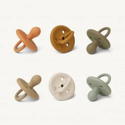 Liewood - Paula Pacifier 6 Pack - Golden Caramel Multi Mix Sale