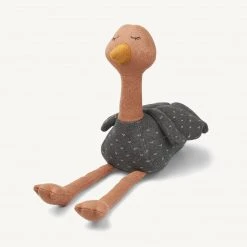 Soft Toys Liewood - Charlotte Ostrich Teddy 30 Cm - Dark Grey Melange