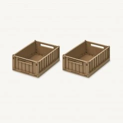 Furniture & Storage Liewood - Weston Small Storage Box 2-pack - Oat