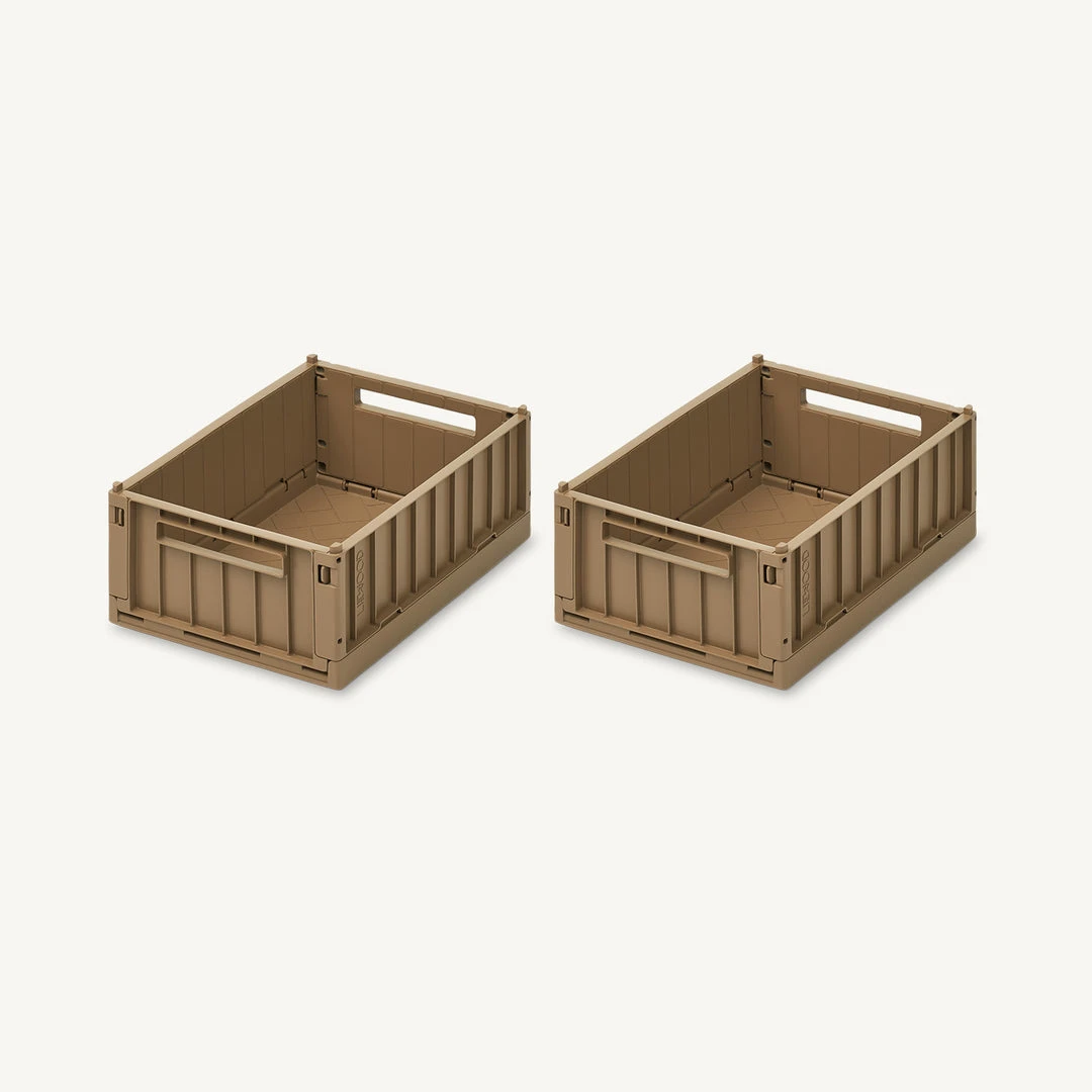Furniture & Storage Liewood - Weston Small Storage Box 2-pack - Oat 1 Furniture & Storage Liewood - Weston Small Storage Box 2-pack - Oat