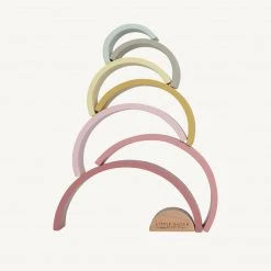 Little Dutch - Wooden Rainbow Stacker Pink 13 Little Dutch - Wooden Rainbow Stacker Pink