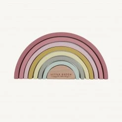 Little Dutch - Wooden Rainbow Stacker Pink