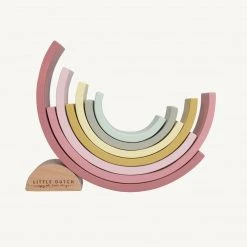 Little Dutch - Wooden Rainbow Stacker Pink 11 Little Dutch - Wooden Rainbow Stacker Pink