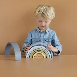 Activity Toys Little Dutch - Wooden Rainbow Stacker Blue