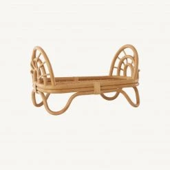 OYOY - Rainbow Rattan Dolls Bed