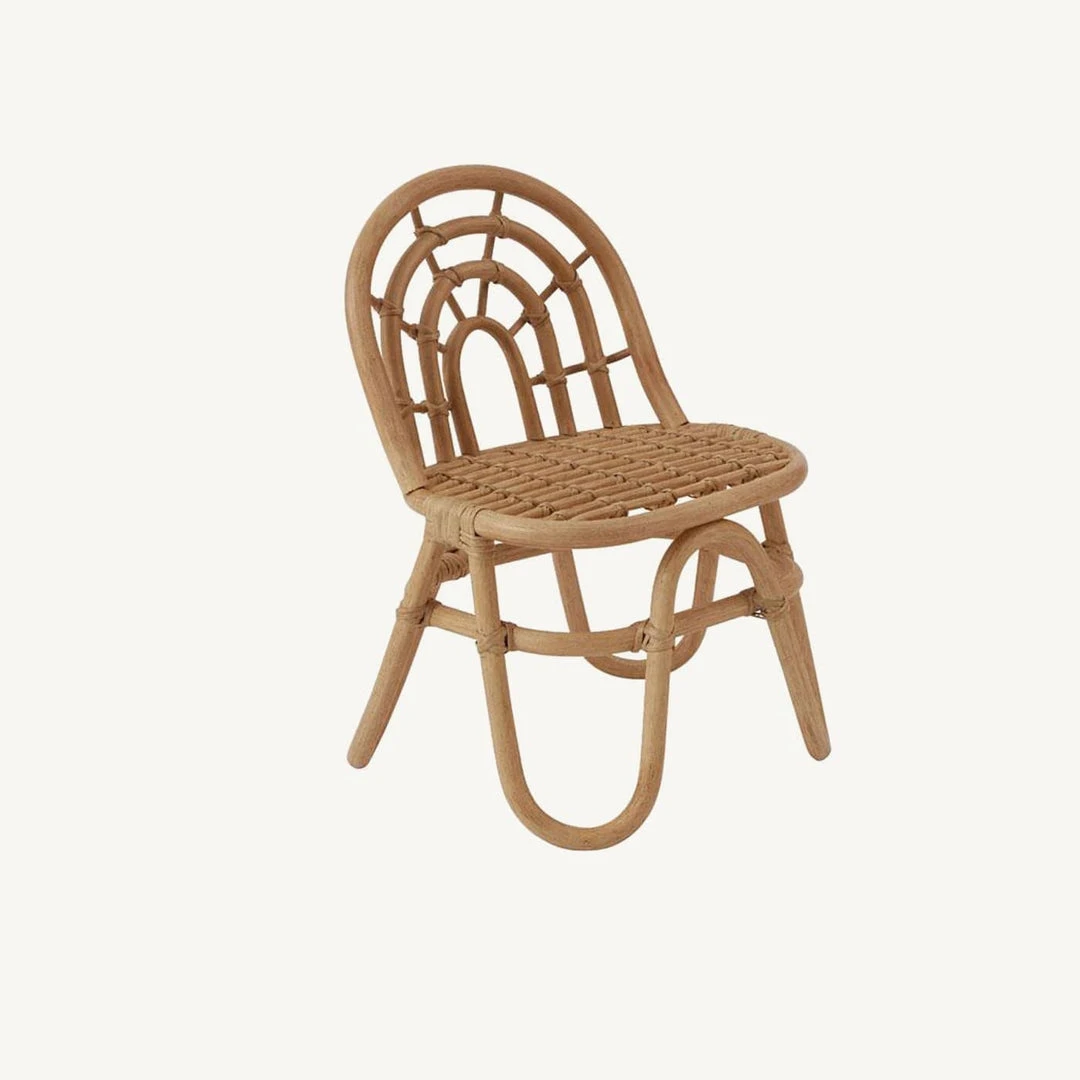 OYOY - Rainbow Rattan Mini Chair 1 OYOY - Rainbow Rattan Mini Chair