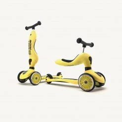 Scoot And Ride 2 In 1 Balance Bike / Scooter - Highwaykick 1 In Lemon Ride On Toys & Rockers