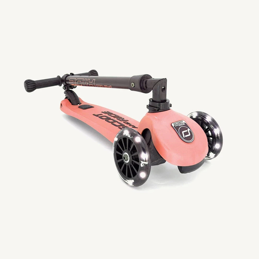 Scoot And Ride Scooter - Highwaykick 3 LED In Peach Scooters And Ride Ons 5 Scoot And Ride Scooter - Highwaykick 3 LED In Peach Scooters And Ride Ons