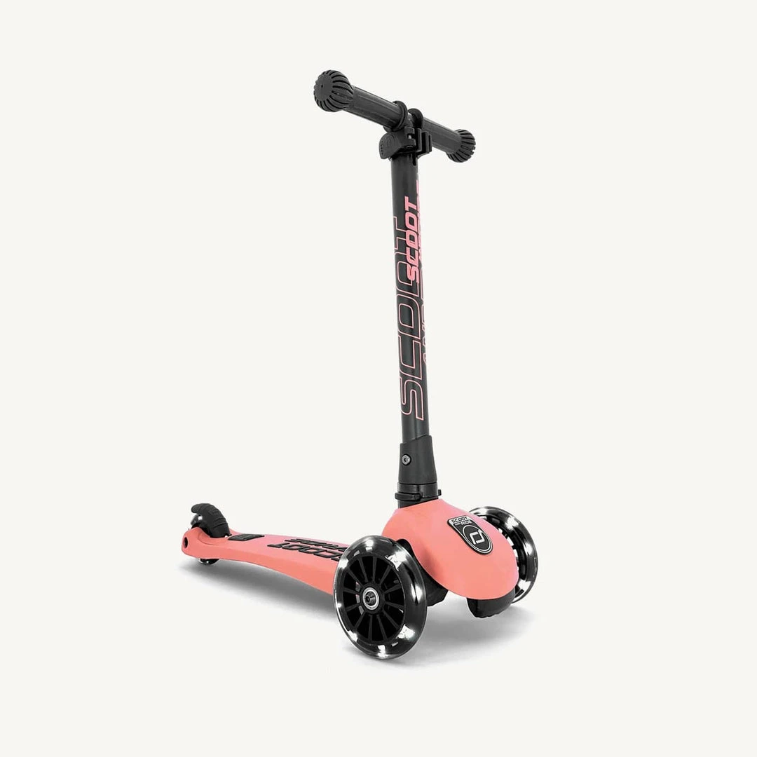 Scoot And Ride Scooter - Highwaykick 3 LED In Peach Scooters And Ride Ons 1 Scoot And Ride Scooter - Highwaykick 3 LED In Peach Scooters And Ride Ons
