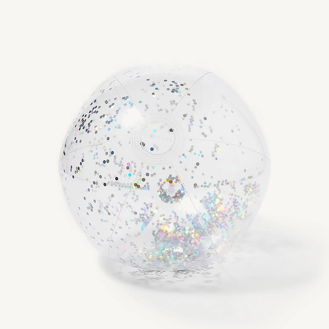 Sunnylife - Inflatable Beach Ball Glitter Holiday Shop 1 Sunnylife - Inflatable Beach Ball Glitter Holiday Shop