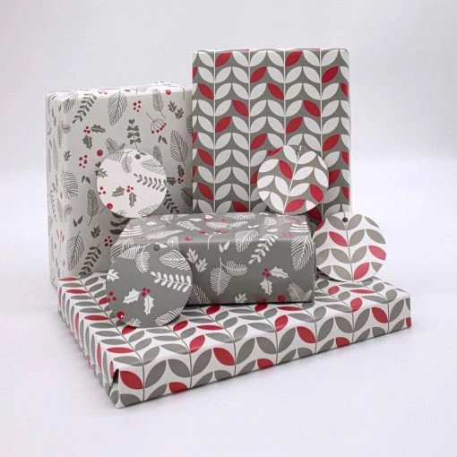 The LittleGreen Wrapping Company Scandi Christmas Recyclable Wrapping Paper & Tags